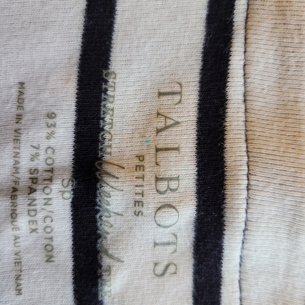 Blue and white striped shirt